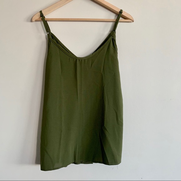 Green button up tank - Picture 5 of 6